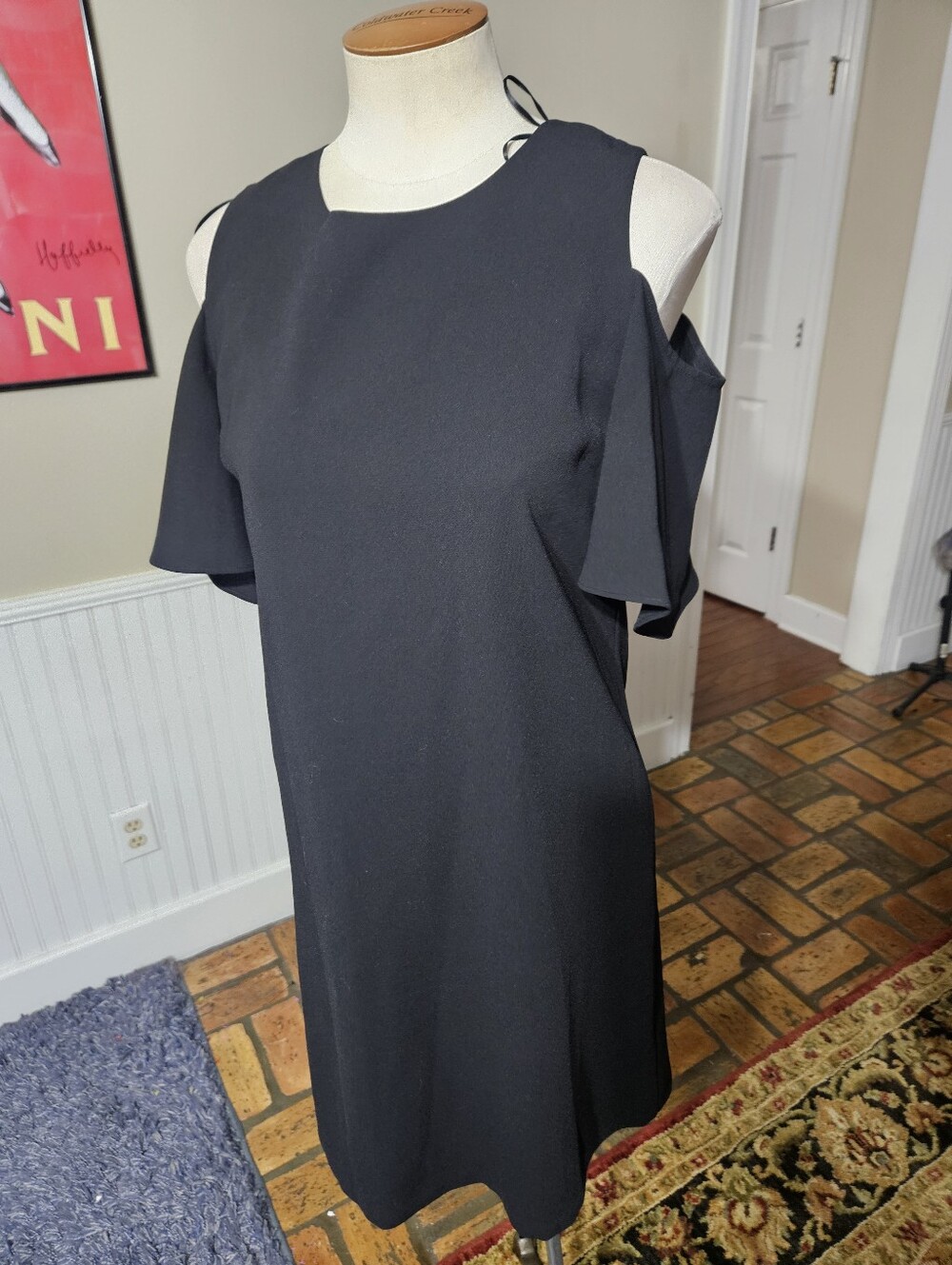 Cece Cold Shoulder Little Black Dress Size 0